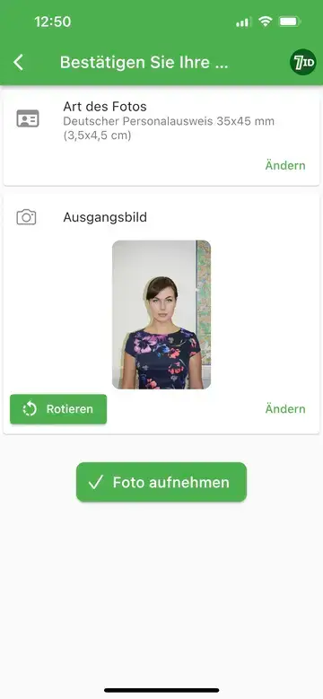 Aplikasi 7ID: Editor Ukuran Foto Paspor Jerman