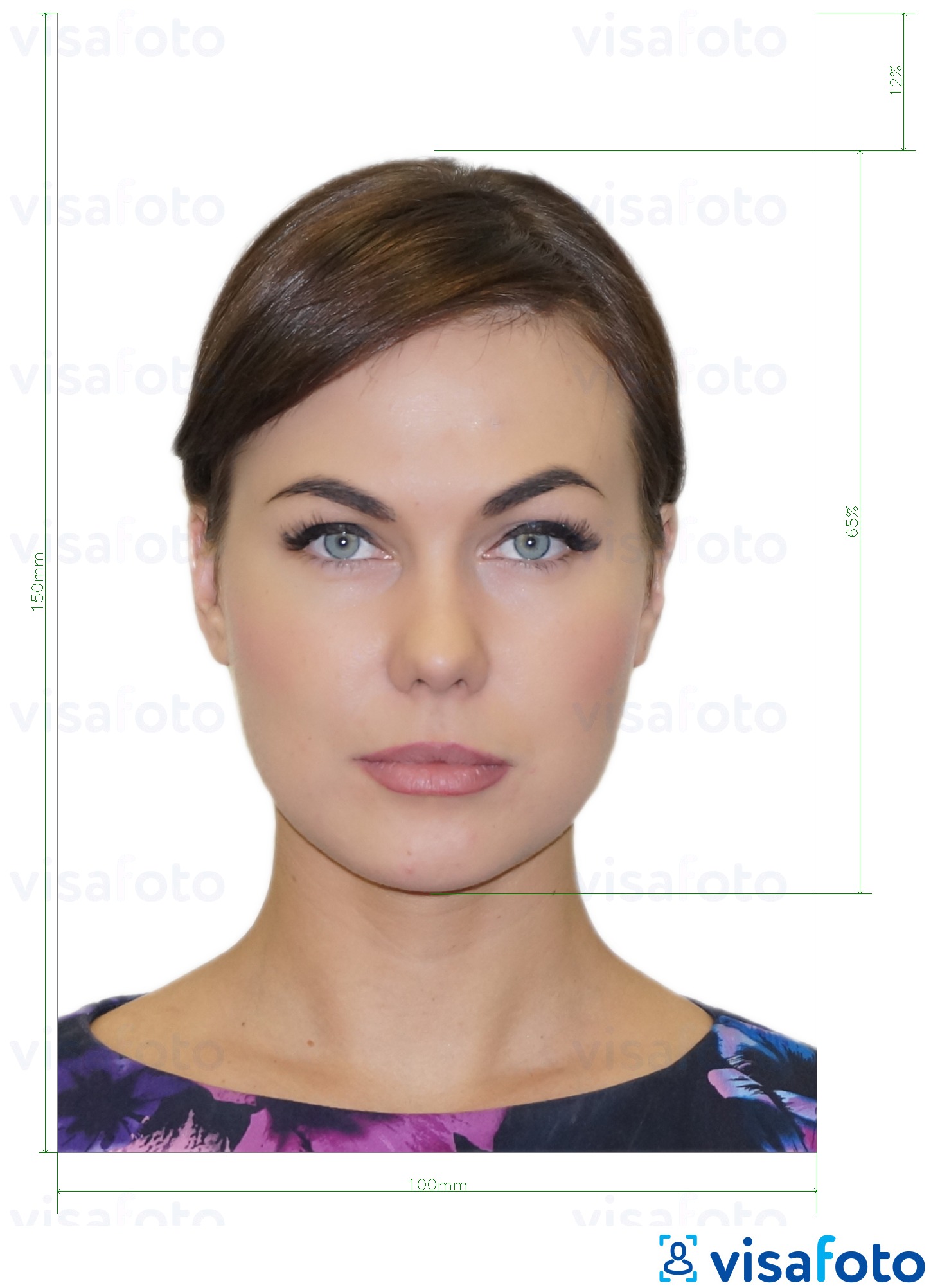 Primer fotografije za Moldova ID kartica (Buletin de identitate) 10x15 cm z natančno specifikacijo velikosti