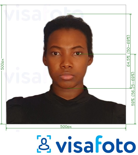 Primer fotografije za Rwanda East Africa turistična viza na spletu z natančno specifikacijo velikosti
